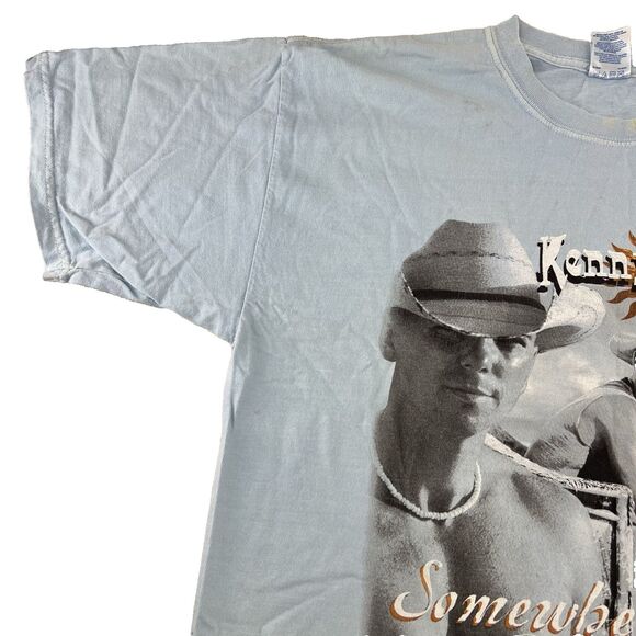 Kenny Chesney Somewhere in the Sun 2005 Tour T-Shirt Light Blue Size - Picture 5 of 13